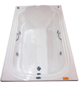 Banheira de Hidromassagem 170x110x40cm Gold Line Confort Ouro Fino